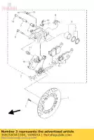 36B2580W1000, Yamaha, étrier de frein arrière 2 yamaha ajs xj  600 2009 2010 2011 2014 2015 2016, Nouveau