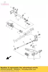 Here you can order the shift lever assy from Yamaha, with part number 4TR181200000:
