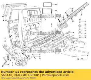 Piaggio Group 568140 jointake p. - Bottom side