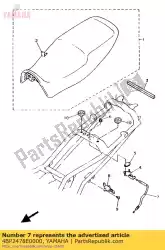 Aquí puede pedir alambre, gancho de seguridad de Yamaha , con el número de pieza 4BP2478E0000: