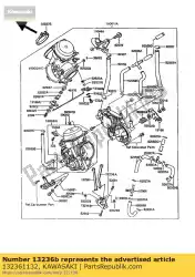 Here you can order the lever-comp,throttle vn750-a2 from Kawasaki, with part number 132361132: