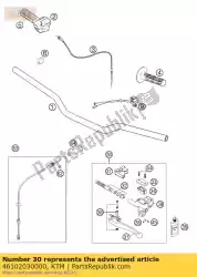 Aquí puede pedir master cyl cpl. 65 sx 2002 de KTM , con el número de pieza 46102030000: