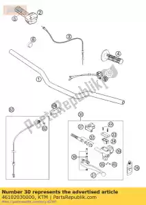 ktm 46102030000 master cyl cpl.65 sx 2002 - Lado inferior