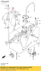 suzuki 4429114H00 couvercle, réservoir de carburant - La partie au fond