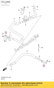 suzuki 1853106G20 tapa, segunda válvula de láminas de aire - Lado inferior