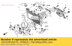 Here you can order the tank, radiator reserve from Honda, with part number 19101MGSD70: