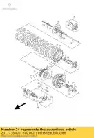 2311738A00, Suzuki, retentor, barra de cl suzuki c vl vs 600 750 800 1400 1500 1985 1986 1987 1988 1989 1990 1991 1992 1993 1994 1995 1996 1997 1998 1999 2000 2001 2002 2003 2004 2005 2006 2007 2008 2009, Novo