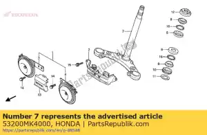 Honda 53200MK4000 stem comp strg - Bottom side