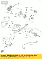 21163Y003, Kawasaki, avviatore elettrico kawasaki kvf300 brute force 300 , Nuovo