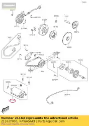 Tutaj możesz zamówić rozrusznik elektryczny od Kawasaki , z numerem części 21163Y003: