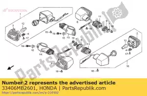 Honda 33406MB2601 lens comp., winker - Bottom side