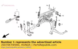 honda 35070KTW900 jeu de commutateurs, béquille latérale - La partie au fond