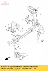 yamaha 2GB837550000 sensor, snelheid - Onderkant