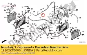 honda 19102KT8000 articulación, tubo - Lado inferior