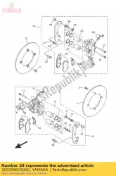 Aqui você pode pedir o porca em Yamaha , com o número da peça 3JD259610000: