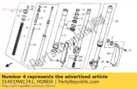 51401MAC741, Honda, primavera, fr tenedor (0. honda cr  r crm mk iii cr250r cr500r 500 250 , Nuevo