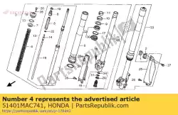 Tutaj możesz zamówić spr?? Yna, widelec fr (0. Od Honda , z numerem części 51401MAC741: