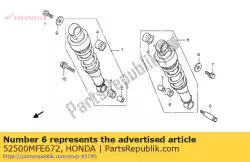 kussen ass., l. Rr. (ka van Honda, met onderdeel nummer 52500MFE672, bestel je hier online: