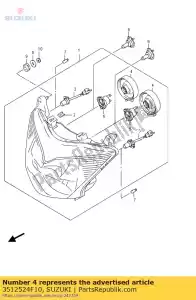 suzuki 3512524F10 presa, coperchio - Il fondo