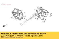 Qui puoi ordinare nessuna descrizione disponibile al momento da Honda , con numero parte 12110MCB660: