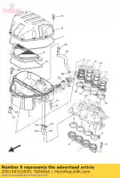 20S144510000, Yamaha, luchtfilter yamaha ajs xj  600 2009 2010 2011 2014 2015 2016, Nuovo