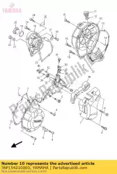 Here you can order the cover, crankcase 2 from Yamaha, with part number 36P154210000: