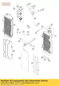 ktm 54635017000 termostato 55 graus '94 - Lado inferior