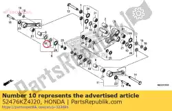 Aqui você pode pedir o arruela, impulso em Honda , com o número da peça 52476KZ4J20: