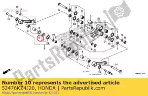 Honda 52476KZ4J20 arruela, impulso - Lado inferior