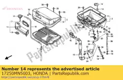 Aquí puede pedir sensor de comp., entrada de aire de Honda , con el número de pieza 17250MN5003: