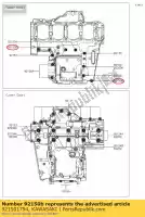 921501794, Kawasaki, tornillo, 6x40 zx400-l4 kawasaki  klz z zx zxr 400 750 800 900 1000 1994 1995 1997 1998 1999 2000 2001 2002 2003 2004 2005 2006 2007 2008 2009 2010 2011 2012 2013 2014 2015 2016 2017 2018 2019 2020 2021, Nuevo