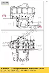 Tutaj możesz zamówić ? Ruba 6x40 zx400-l4 od Kawasaki , z numerem części 921501794: