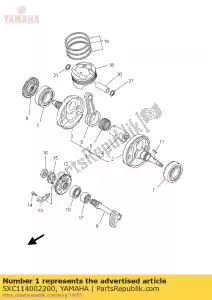 yamaha 5XC114002200 vilebrequin assy - La partie au fond