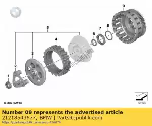 bmw 21218543677 ko?pak sprz?g?a - gro? - Dół