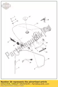 honda 50352MY5860 colar b, gancho do motor - Lado inferior