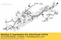 43320MEW850, Honda, sous-tube a, frein honda nt deauville va v nt700va 700 , Nouveau