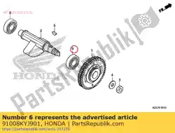 Tutaj możesz zamówić ? O? Ysko kulkowe promieniowe 6204 (specjalne) od Honda , z numerem części 91008KYJ901: