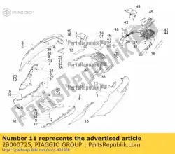 rooster aan de rechterkant van Piaggio Group, met onderdeel nummer 2B000725, bestel je hier online: