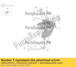 Aprilia AP8220472, Filler cap rubber, OEM: Aprilia AP8220472