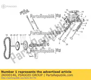 Piaggio Group 2A000146 valve. in - Bottom side