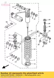 Tutaj możesz zamówić nakr? Tka, regulacja od Yamaha , z numerem części 3AK224970000: