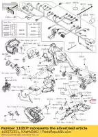 110572351, Kawasaki, 01 wspornik, wi?zka rr kawasaki klx230 230 , Nowy