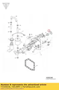 triumph T3500038 circlip - Bottom side