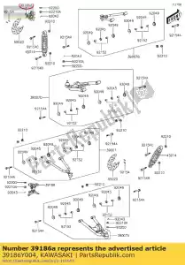 Kawasaki 39186Y004 articulation - La partie au fond