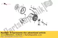31110HN6003, Honda, flywheel comp honda trx250ex sporttrax sportrax trx250x 250 , New
