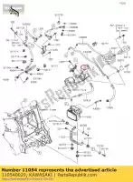 110540029, Kawasaki, soporte, articulación zx1400a6f kawasaki  zzr 1400 2006 2007 2008 2009 2010 2011 2012 2013 2014 2015 2016 2017 2018 2019 2020 2021, Nuevo