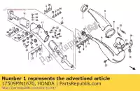 17509MN1670, Honda, débardeur col honda xr  r cr xr600r cr500r 1 2 600 500 , Nouveau