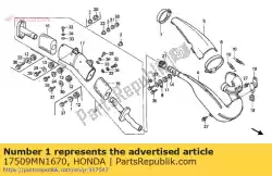 Aqui você pode pedir o colarinho tanque em Honda , com o número da peça 17509MN1670: