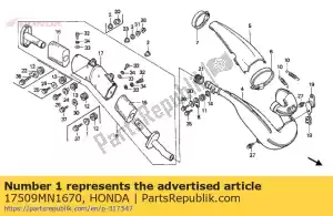 Honda 17509MN1670 collar tank - Bottom side