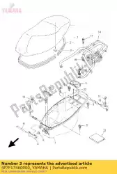 Ici, vous pouvez commander le amortisseur auprès de Yamaha , avec le numéro de pièce 4P7F17460000: